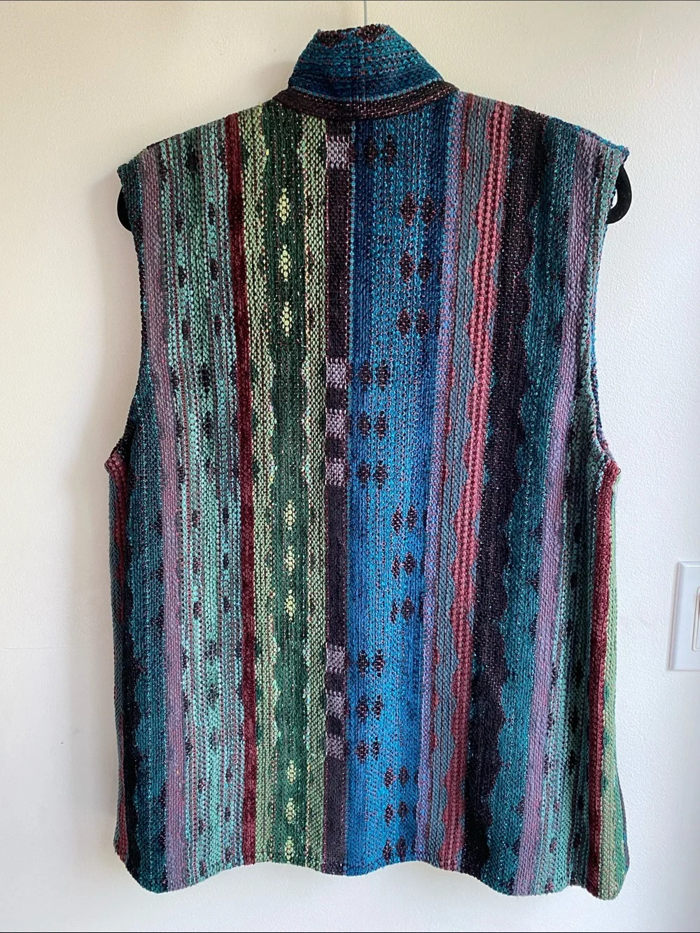 Lucille Crichton Handwoven Vest Like New!!🇨🇦 - Picture 4 of 8